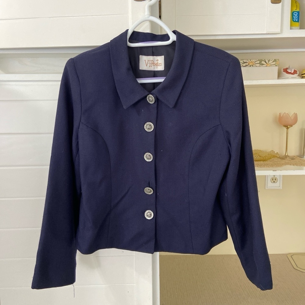 Vintage Navy Blue Blazer